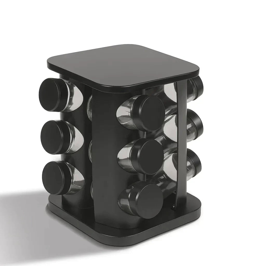 Estante de Especias Giratorio con 12 Frascos | Organización Cocina